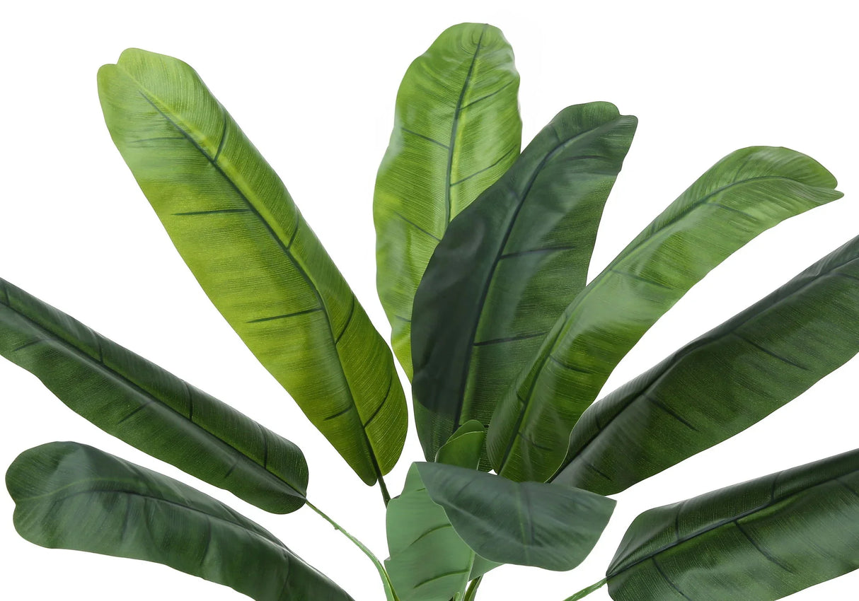 43" Tall, Artificial Plant, Banana Tree, Indoor, Faux, Fake, Floor, Greenery, Potted, Real Touch, Decorative - Green / Black - Furniture Home Direct