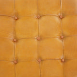 Benjiro - Square Ottoman - Tan - Furniture Home Direct