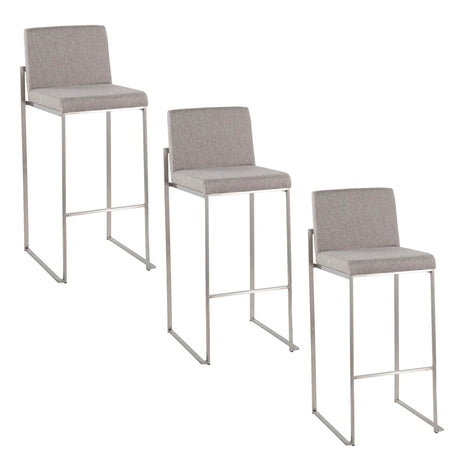 Fuji - Contemporary And Modern Elegance High Back Barstool - Furniture Home Direct