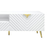 Gaines - High Gloss TV Stand - White - Furniture Home Direct