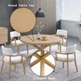 Kasem - Round Table With Matching Chair Dining Room Set - Furniture Home Direct