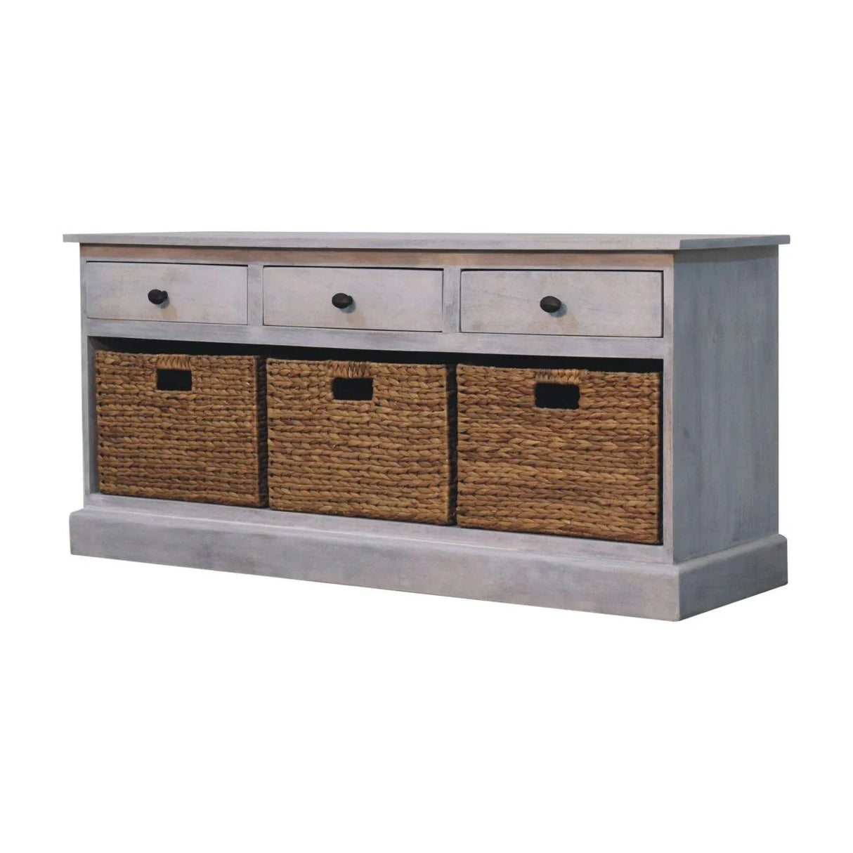 Acid - Basket Storage Cabinet - Gray Ash - Furniture Home Direct