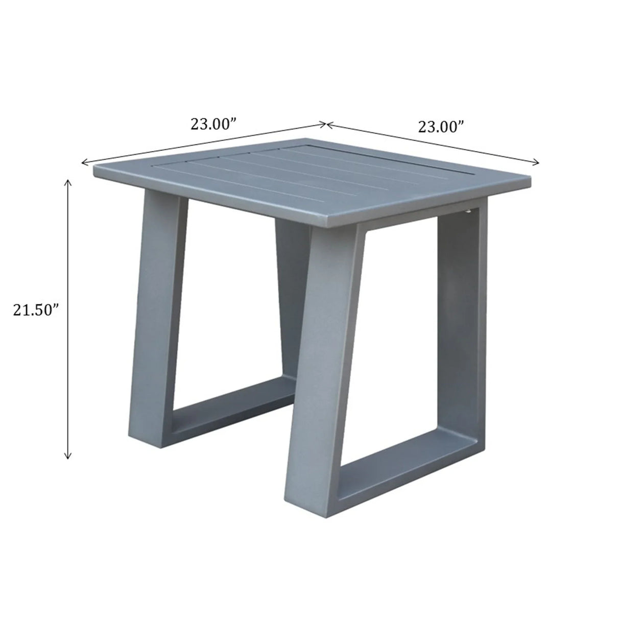 Traditional Style Outdoor Square End Table - Furniture Home Direct