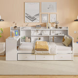 Daybed With 3 Drawers USB Ports And Desk - Furniture Home Direct