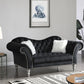 Elegant Round Arm Loveseat - Furniture Home Direct