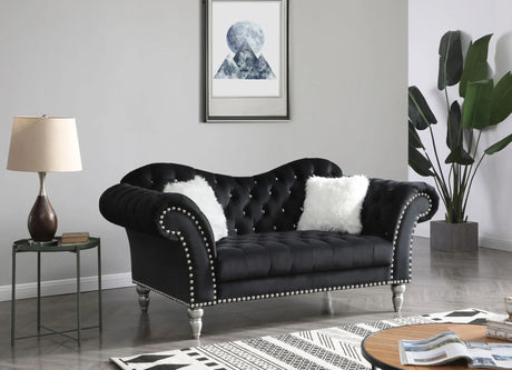 Elegant Round Arm Loveseat - Furniture Home Direct