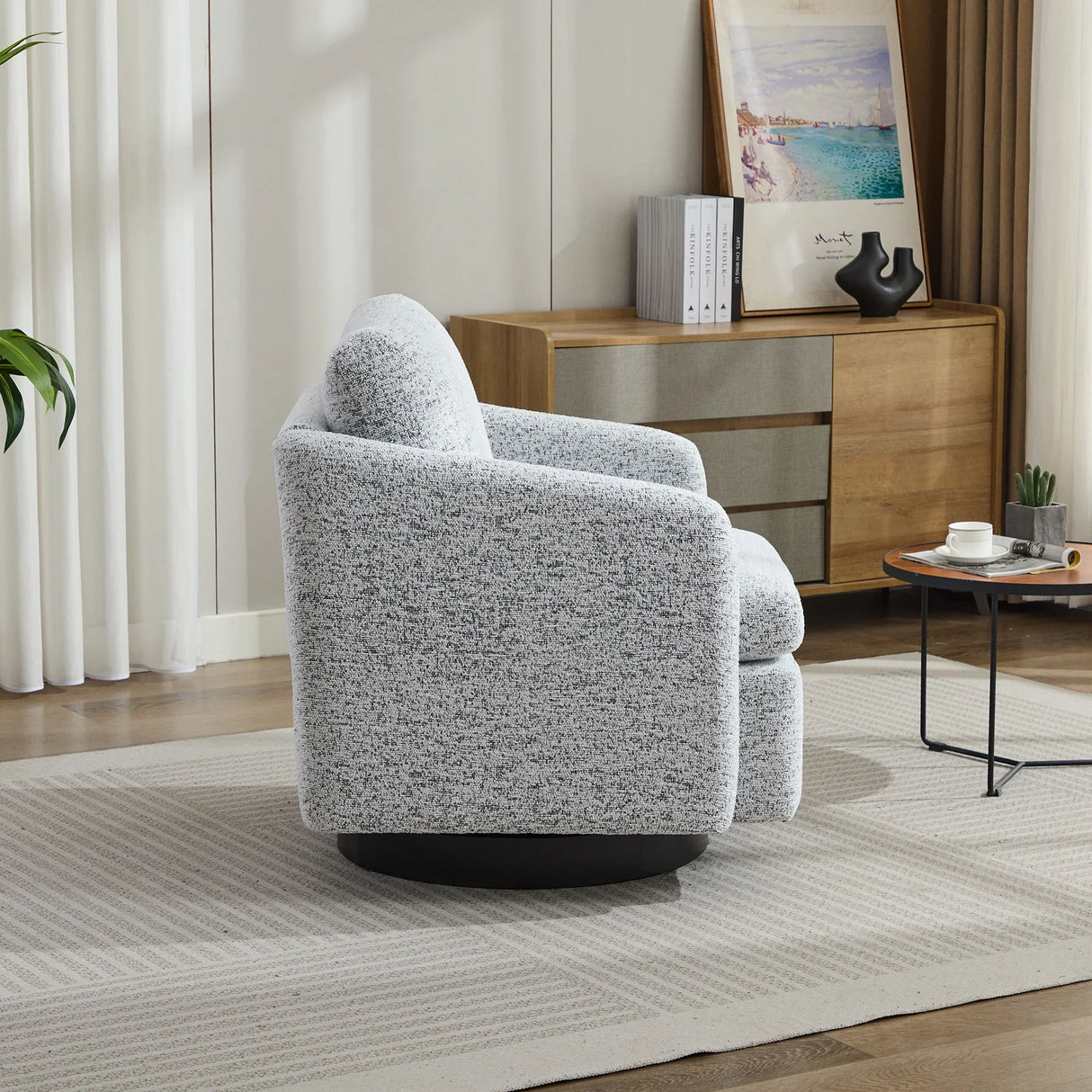 Swivel Accent Chair, 360 Degree For Living Room - Furniture Home Direct