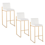 Fuji - Contemporary Design High Back Barstool (Set of 2) - Furniture Home Direct