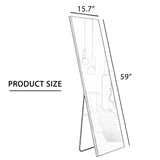 4th Generation Frame Wall Mounted Full Body Mirror For Bathroom And Bedroom - Transparent - Furniture Home Direct