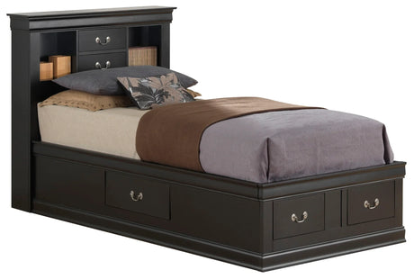 Louis Phillipe - Bookcase Storage Bed - Furniture Home Direct