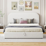 Upholstered Platform Bed With Hydraulic Storage System - Furniture Home Direct