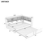 Daybed With Trundle, Storage Cabinets And USB Ports - Furniture Home Direct
