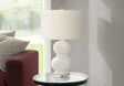 Contemporary Lighting, Ceramic Table Lamp - Cream - Furniture Home Direct