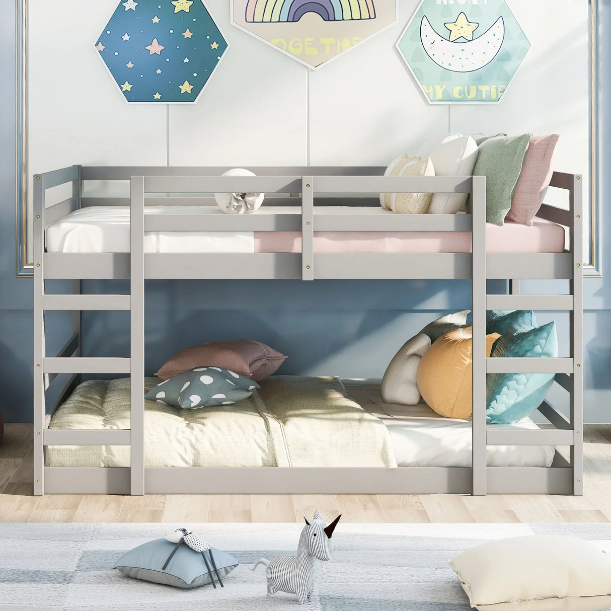 Solid Construction, Bunk Bed With Ladder - Furniture Home Direct