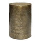 Corbin - Hammered Metal Side Table - Furniture Home Direct