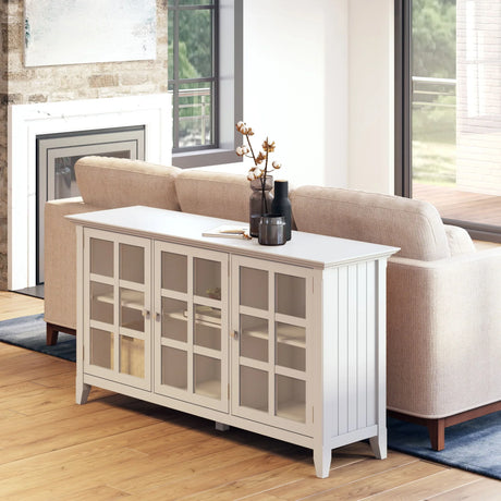 Acadian - Wide Storage Cabinet Handcrafted - Furniture Home Direct