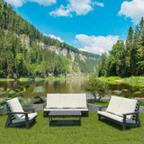 Outdoor Patio Sofa - Beige - Furniture Home Direct