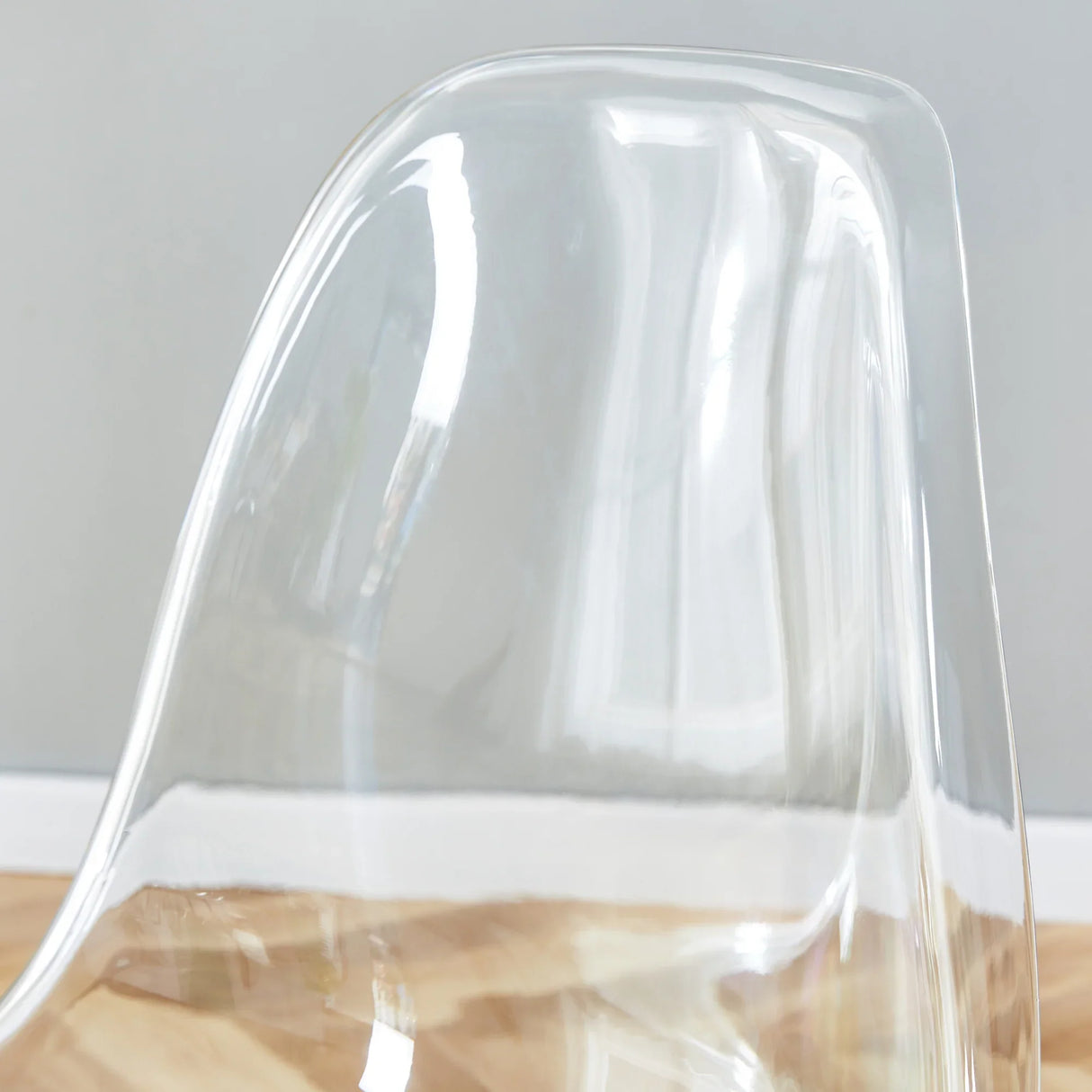 Dining Chairs Acrylic Modern Set 4 Pack Slim Clear - Furniture Home Direct