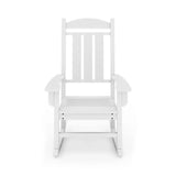Traditional Porch Rocker Classic HDPE Poly Lumber For Porch, Patio, And Garden Comfort - Furniture Home Direct
