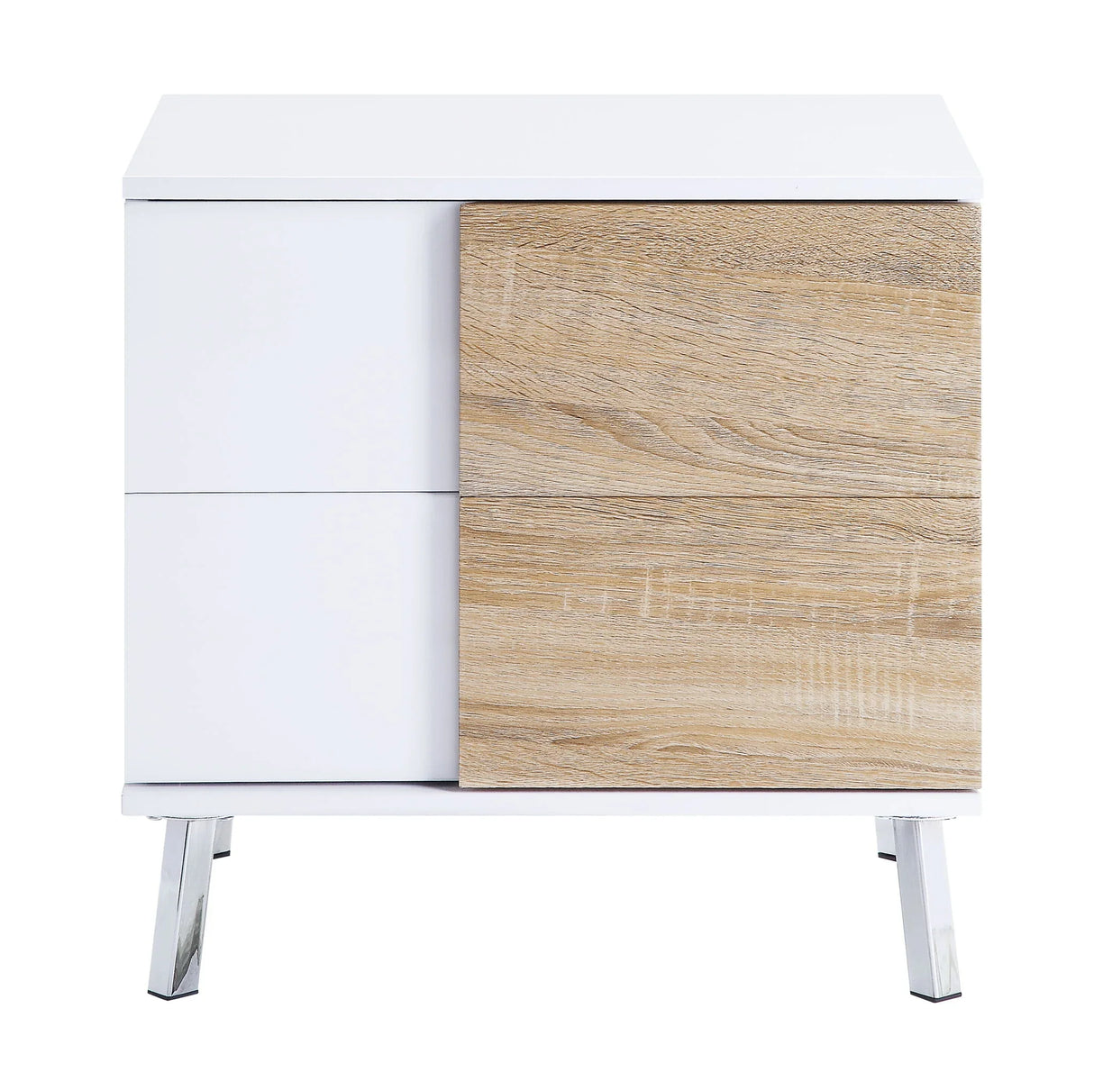 Verux - High Gloss End Table - White - Furniture Home Direct
