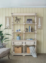 Adela - French Country Bookcase Display Storage Shelf Etageres - Antique White - Furniture Home Direct