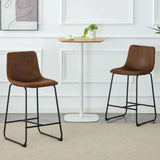 Retro Bar Chairs, Comfortable Stools (Set of 2) - Furniture Home Direct