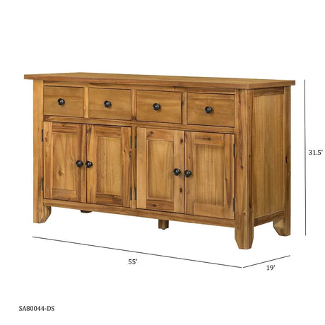Farmhouse Cabinet Natural Wood - Furniture Home Direct