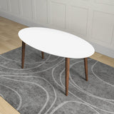 Ada - Mid-Century Modern Style Oval Dining Table - Furniture Home Direct