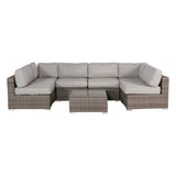 Seating Set With Cushions Handcrafted Wicker Design - Furniture Home Direct