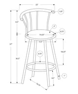 Swivel Stool Bar Height, Stylish Design Contemporary & Modern (Set of 2) - Furniture Home Direct