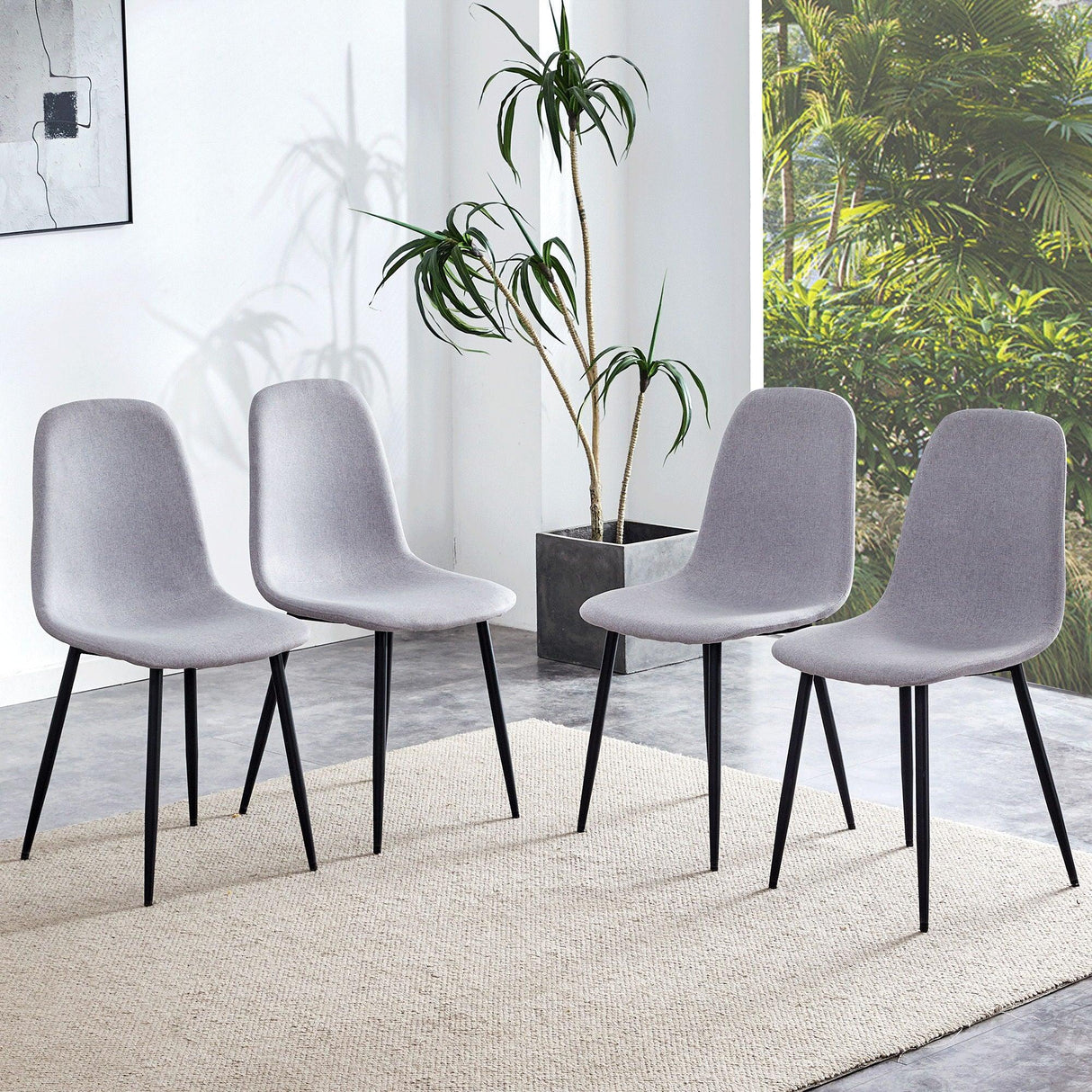 Combined Spoon Chairs, Perfectly Matching Minimalist And Scandinavian Style - Furniture Home Direct