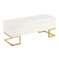 Midas - Contemporary / Glam Storage Bench - Furniture Home Direct