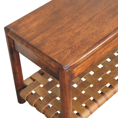 Regency - Woven Bench - Brown - Furniture Home Direct