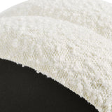 Homary - Floor Cushion Footrest Ottoman - Ivory White - Furniture Home Direct