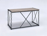 Jodie - Console Table - Rustic Oak / Antique Black - Furniture Home Direct
