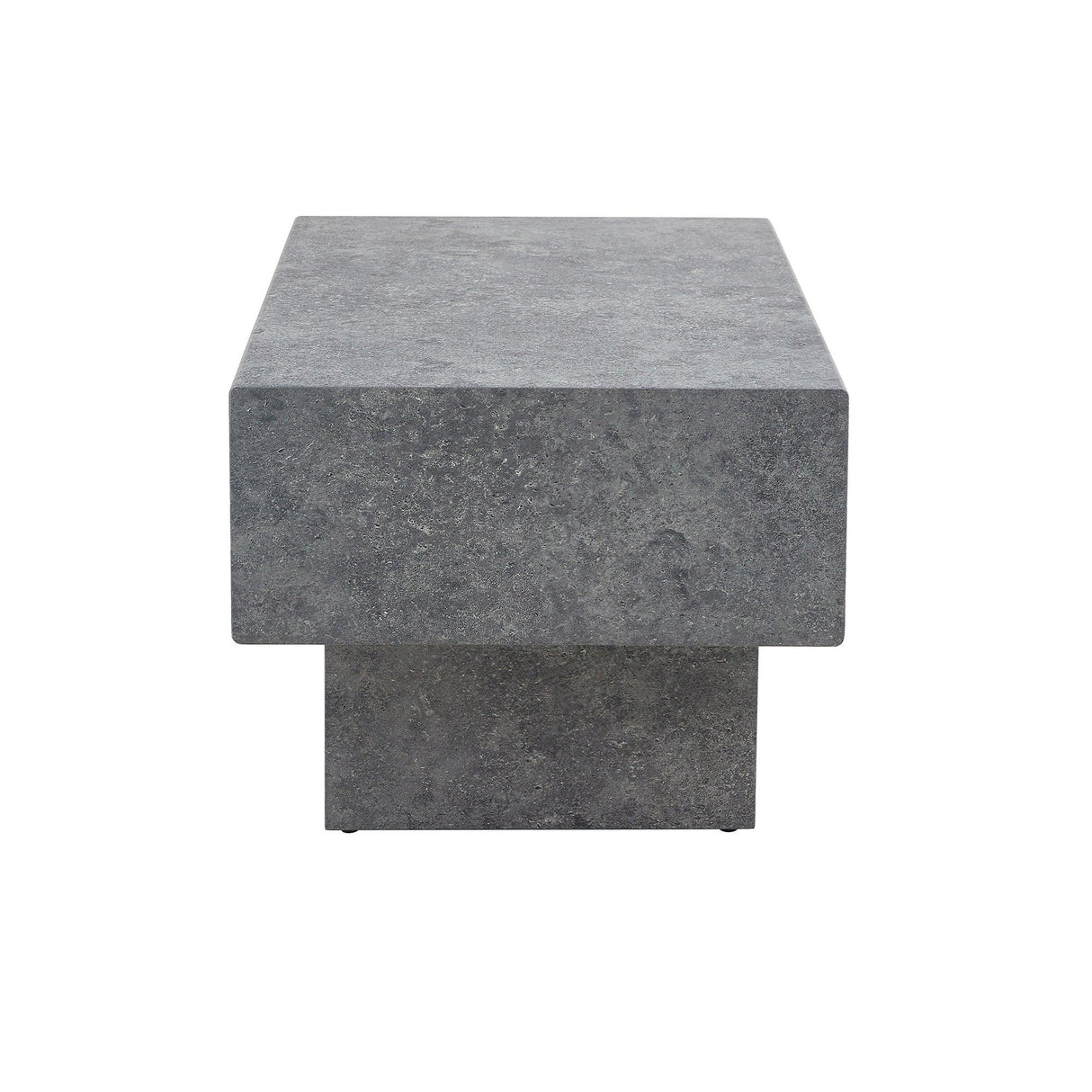 Coffee Table Modern Minimalist Stone Look MDF Textured Gray - Furniture Home Direct