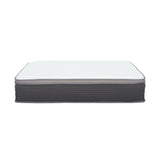 12'' Queen Size Hybrid Mattress In A Box, Plush Gel Memory Foam Mattress Top With Pocket Coil Base - Gray / White - Furniture Home Direct