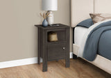 Accent Nightstand Side Table, Storage, Transitional - Oak - Furniture Home Direct