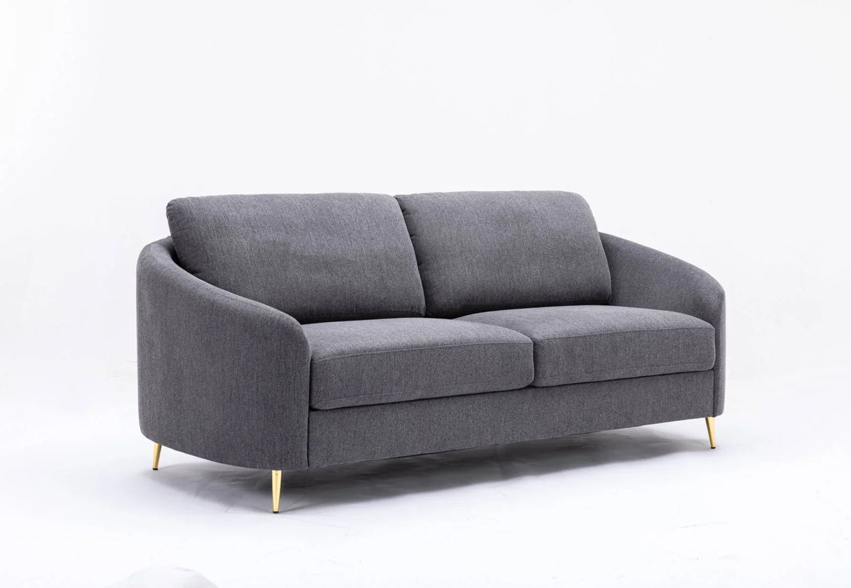 Yuina - Linen Sofa - Gray - Furniture Home Direct