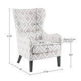 Arianna - Swoop Wing Chair - Furniture Home Direct
