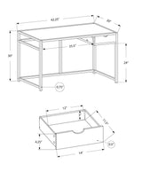 Computer Desk For Home Office, 1 Storage Drawer, Contemporary & Modern - Furniture Home Direct