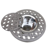21" Cast Aluminum Round Table With Ice Bucket - Furniture Home Direct