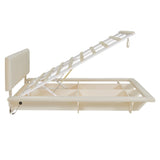 Queen Bed With Upholstered Storage And LED Lighting Beige - Furniture Home Direct