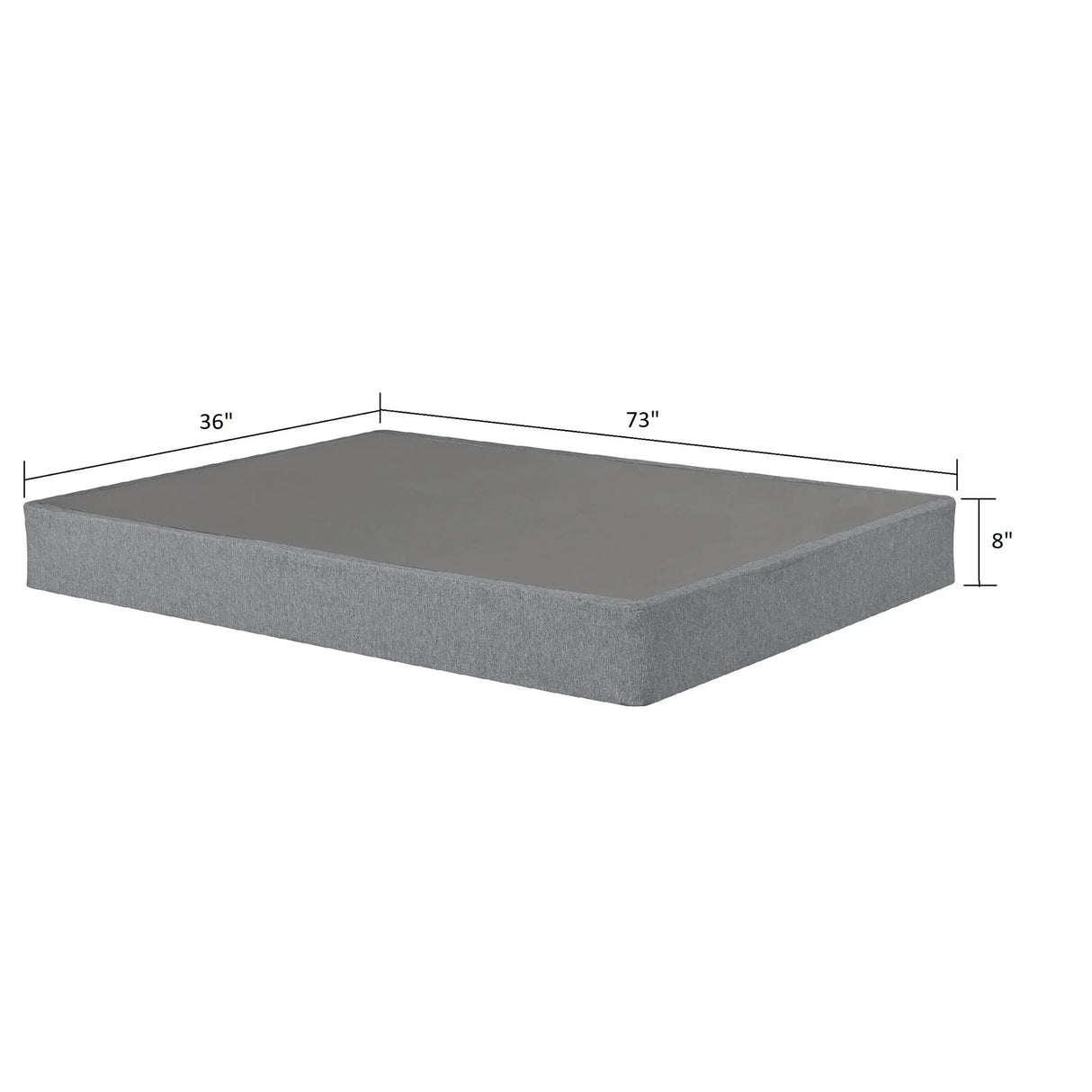 Foldable 9" Twin Size Metal Mattress Box Spring Foundation Bedroom Furniture Bed Base - Gray - Furniture Home Direct