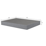 Foldable 9" Twin Size Metal Mattress Box Spring Foundation Bedroom Furniture Bed Base - Gray - Furniture Home Direct