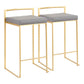 Fuji - Contemporary / Glam Design Counter Stool (Set of 2) - Furniture Home Direct