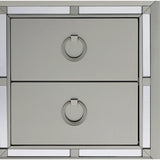 Chloe - Nightstand - Gemstone Silver - Furniture Home Direct