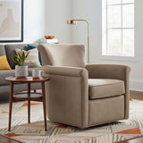 Westly Swivel Accent Chair 360-Degree Faux Leather