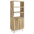 Jager - Bookshelf With Doors - Natural - Furniture Home Direct