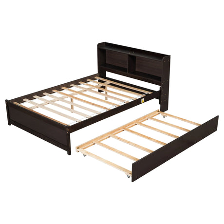 Full Bed With Trundle, Bookcase - Furniture Home Direct